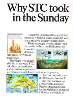 Why STC took 8 colour pages in the Sunday Times