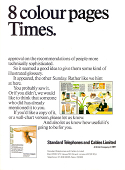 Why STC took 8 colour pages in the Sunday Times