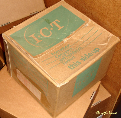 A box of ICT telephone tickets