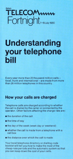 Understanding your telephone bill