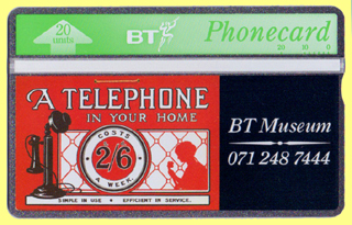 BT Museum Phonecard