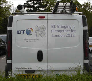 BT 2012 rear logo