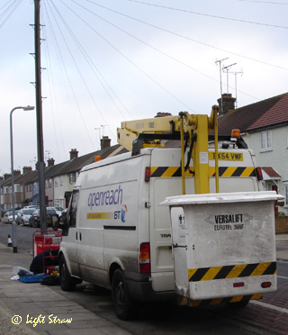 Openreach Ford Transit with Versalift