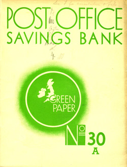 Green Paper: Post Office Savings Bank